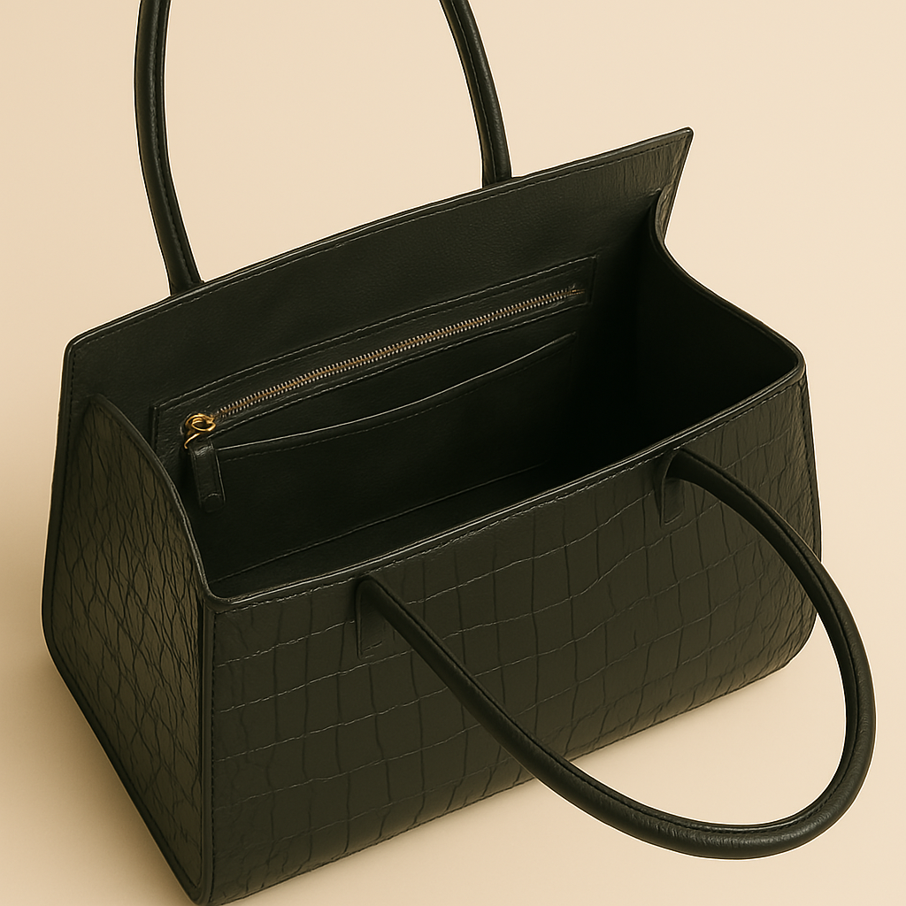 CROC LEATHER TOTE