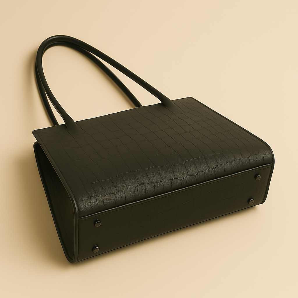 CROC LEATHER TOTE