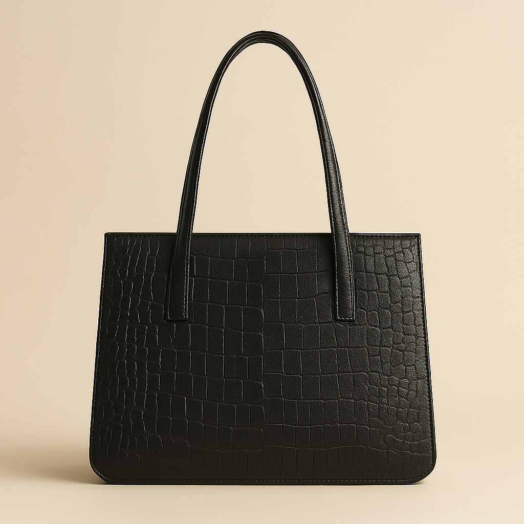 CROC LEATHER TOTE