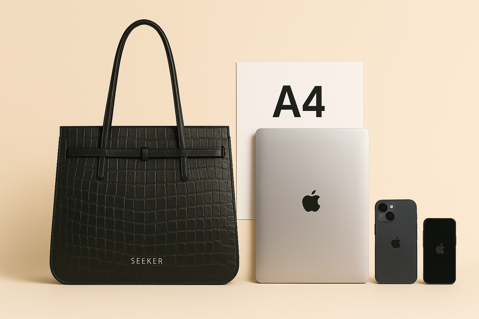 CROC LEATHER TOTE