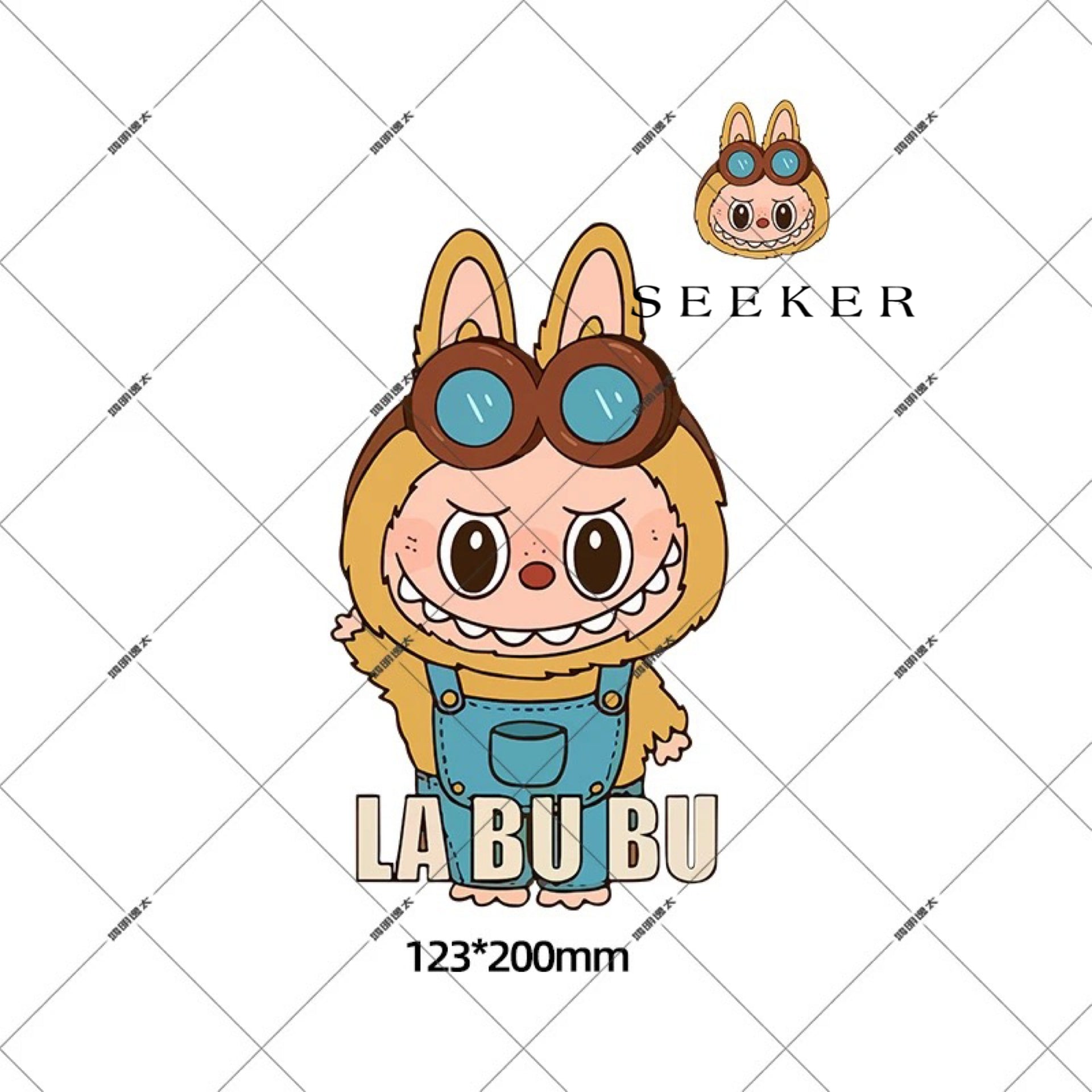 LABUBU THE MONSTERS - Vehicle Stickers by SEEKER