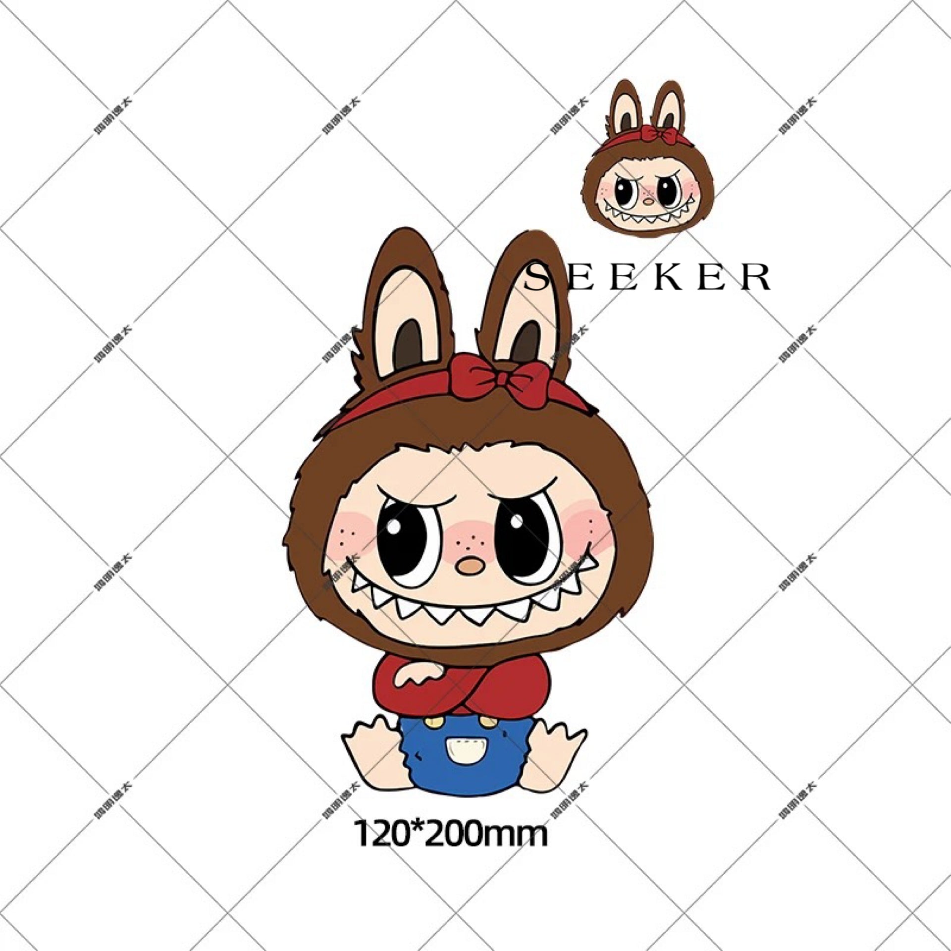 LABUBU THE MONSTERS - Vehicle Stickers by SEEKER