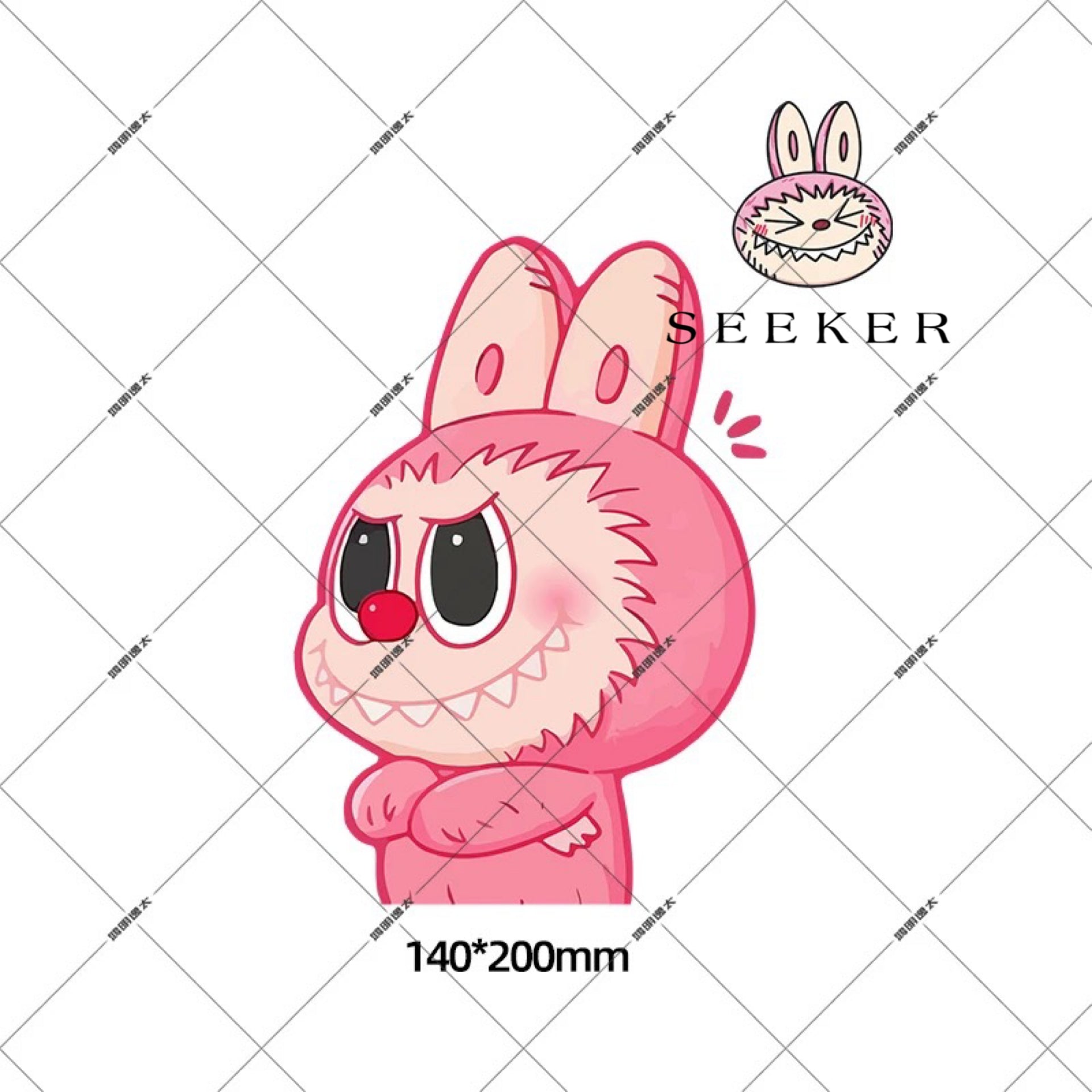 LABUBU THE MONSTERS - Vehicle Stickers by SEEKER