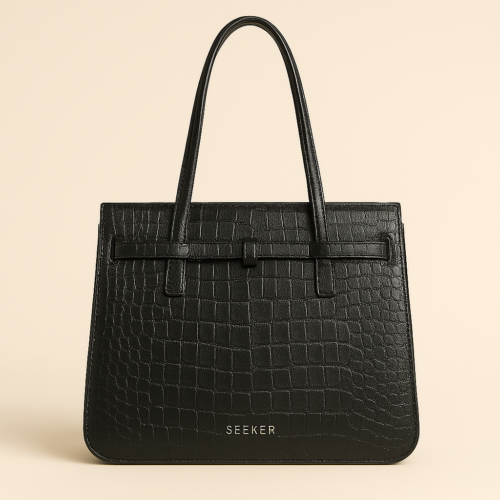 CROC LEATHER TOTE