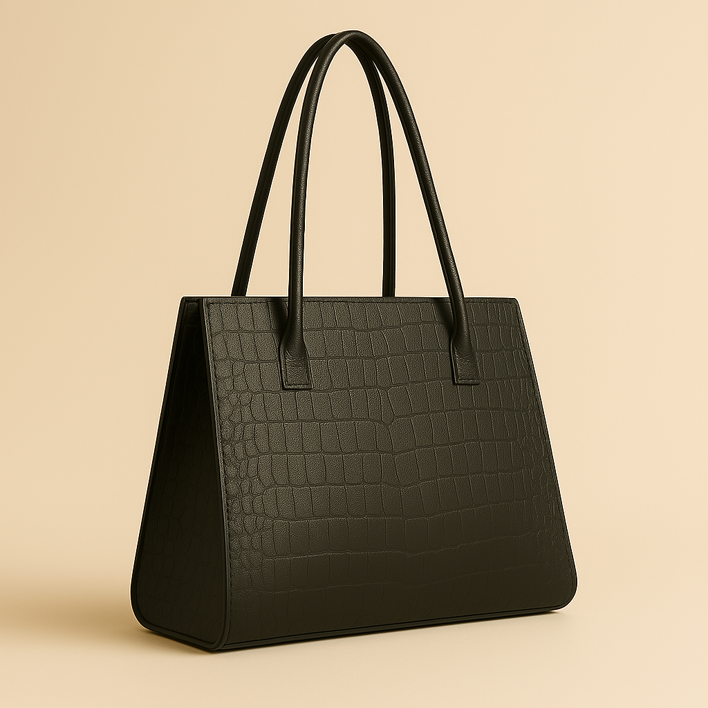 CROC LEATHER TOTE